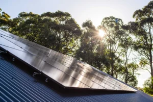 A solar array working because an electrician fixed it in lilydale